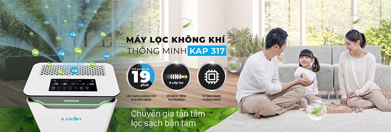 Máy lọc không khí Karofi KAP-317 thông minh