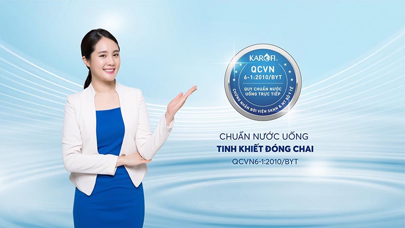 Máy lọc nước Karofi KAQ-U03 đạt chuẩn QCVN6-1:2010/BYT