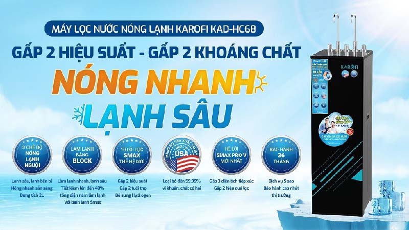 may loc nuoc nong lanh karofi kad hc68 3 may loc nuoc nong lanh karofi kad hc68 3