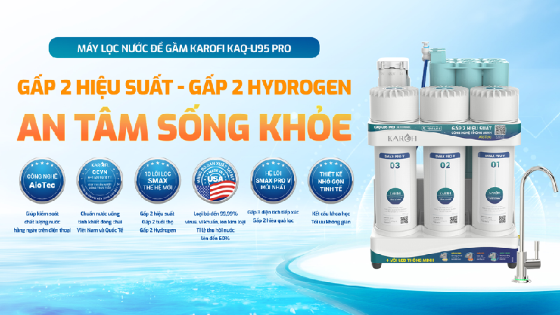 may loc nuoc tu bep karofi kaq u95 pro 1