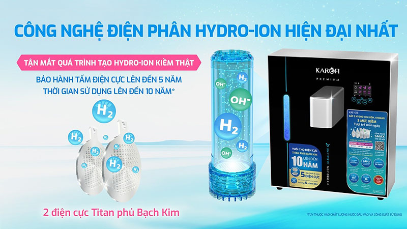 may chuyen doi hydro ion kiem karofi kae s18 3