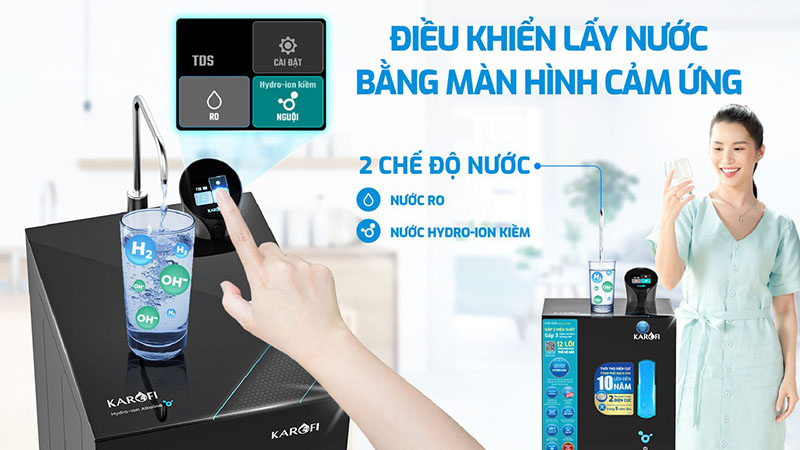 may loc nuoc hydro ion kiem karofi kae s68 4