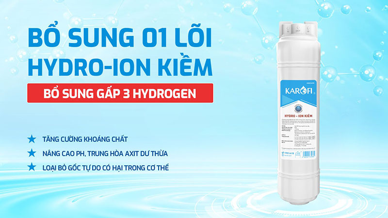 may loc nuoc hydro ion kiem karofi kae s68 8